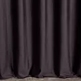 Zasłona szyta na taśmie fala ciemnofioletowa z miękkiej półmatowej tkaniny welwetowej