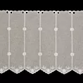 Tkanina firanowa zazdrostka zdobiona haftem kwiatów Eurofirany