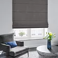 Roleta rzymska DORA - HIT grafitowa z miękkiej tkaniny o welurowej strukturze