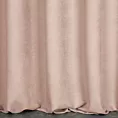 Zasłona szyta na przelotkach ADESSA pudrowo różowa z miękkiej tkaniny o welurowej strukturze