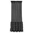 Firana czarna z falbanami 140x250 cm taśma DOLLY DIVA LINE Eurofirany