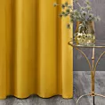 Zasłona musztardowa z tkaniny welwetowej 140x250 cm przelotka ROSA Design 91 Eurofirany