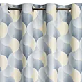 Zasłona szaro, żółta dimout z geometrycznym wzorem 140x250 cm przelotka ASETA Eurofirany