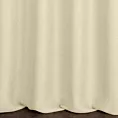 Zasłona szyta na taśmie fala kremowa z tkaniny o naturalnym splocie w stylu eko