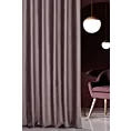 Zasłona szyta na taśmie fala ciemnofioletowa z miękkiej półmatowej tkaniny welwetowej