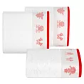 Ręcznik kąpielowy świąteczny 70x140 cm bawełniany kolor biały z żakardową bordiurą w stylu skandynawskim 480 g/m2 NOEL Eurofirany