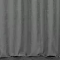 Zasłona szyta na taśmie 8 cm stalowa z miękkiej, matowej tkaniny w drobny geometryczny wzór