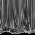 Firana srebrna z tkaniny w prążki przeplatane błyszczącą nicią 140x250 cm przelotka NOELIA Eurofirany
