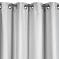Zasłona jasnosrebrna z tkaniny lureksowej 140x250 cm przelotka AGGIE Eurofirany