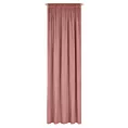 Zasłona ciemnoróżowa z gładkiego welwetu 140x300 cm taśma PIERRE Eurofirany
