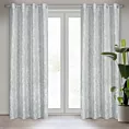 Zasłona szara o płóciennym splocie w stylu eko 140x250 cm przelotka LIREN Eurofirany