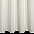 Firana szyta na taśmie 5 cm kremowa z matowej siatki o naturalnym wyglądzie, wykończona obciążnikiem