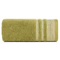 Ręcznik do rąk 30x50 cm bawełniany kolor oliwkowy z ozdobną bordiurą 500 g/m2 MERY Eurofirany