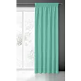 Zasłona miętowa, matowa 140x250 cm taśma TRIS Eurofirany