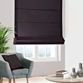 Roleta rzymska ciemnofioletowa z miękkiej półmatowej tkaniny welwetowej