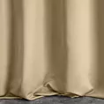Zasłona szyta na taśmie fala beżowa z gładkiej tkaniny zaciemniającej typu dimout