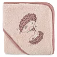 Ręcznik kąpielowy dziecięcy 100x100 cm bawełniany kolor różowy 350g/m2 z kapturem BABY 68 Eurofirany