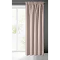 Zasłona pudrowo różowa matowa, zaciemniająca 140x270 cm taśma TEO Eurofirany