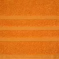 Ręcznik kąpielowy 100x150 cm bawełniany kolor pomarańczowy z ozdobną bordiurą 500 g/m2 MILO Eurofirany