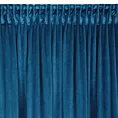 Zasłona granatowa z welwetu zdobiona falbanami 140x250 cm taśma CHARLOTTE Eurofirany
