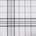 Ściereczka kuchenna 50x70 cm bawełniana kolor biały ,stalowy zdobiona kratką 200 g/m2 CHECK Eurofirany