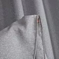 Firana szyta na taśmie 8 cm popielata z półmatowej etaminy z efektem melanżu, wykończona obciążnikiem