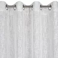 Zasłona biało, srebrna z widocznym splotem 140x250 cm przelotka AGNES Eurofirany