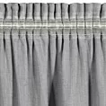Zasłona srebrna z dodatkiem lnu i efektem deszczyku 140x300 cm taśma JUDYTA Eurofirany
