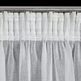Firana biała z trzema pasami misternej ażurowej aplikacji 140x270 cm taśma/szelki INES Eurofirany
