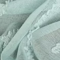 Firana miętowa zdobiona aplikacją 140x250 cm przelotka ALENI Eurofirany