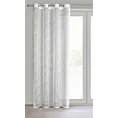 Dekoracja okienna biała z żakardowym wzorem 140x250 cm przelotka MERA Eurofirany