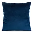Poszewka na poduszkę 45x45 cm welwetowa o delikatnym połysku gładka granatowa GAJA 1 Eurofirany