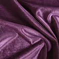 Poszewka szyta SAFARI 1 jasnofioletowa z miękkiej welwetowej tkaniny z połyskiem i poziomym prążkiem