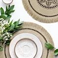 Podkładka na stół okrągła średnica 38 cm ELISA w stylu boho Eurofirany