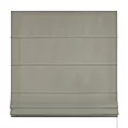Roleta rzymska STYLE szara o naturalnym charakterze, z widocznym, ozdobnym splotem