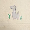 Ręcznik kąpielowy 50x90 cm bawełniany kolor kremowy aplikacja z dinozaurami 450 g/m2 BABY 40 Eurofirany