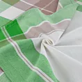 Komplet ściereczek kuchennych 2szt 50x70 cm bawełniany kolor zielony zdobionych w subtelną kratkę 200 g/m2 MONA Eurofirany