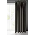 Zasłona grafitowa matowa, zaciemniająca 140x270 cm taśma TEO Eurofirany