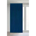 Zasłona granatowa z welwetowej tkaniny 125x270 cm system flex - MELANIE Eurofirany