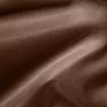 Zasłona szyta na taśmie 5 cm brązowa z miękkiej tkaniny o welurowej strukturze