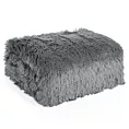 Koc o strukturze miękkiego futra 150x200 cm srebrny TIFANY 1 DESIGN 91 Eurofirany