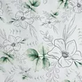 Pościel 220x200 cm bawełniana kolor biały, zielony z wzorem kwiatowym SPRING 28 Eurofirany