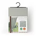 Zasłona srebrna z wodoodpornej tkaniny idealna do ogrodu i na taras 155x260 cm szelki/rzep GARDEN Eurofirany