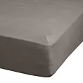 Prześcieradło jersey z gumką 180x200 cm z bawełny kolor grafitowy 140 g/m2 ADELA Eurofirany