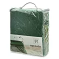 Narzuta welwetowa zielona 220x240 cm pikowana metodą hot press z błyszczącym nadrukiem Design 91 Eurofirany
