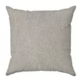Poszewka szyta jasnoszara z tkaniny zaciemniającej typu dimout o naturalnym splocie, z efektem melanżu