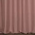 Zasłona szyta na flexach pudrowo różowa o naturalnym, gęstym splocie w stylu eko