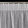 Firana szara z drobnej siatki z efektem bukli 140x300 cm taśma KIM Eurofirany