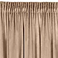 Zasłona ciemnobeżowa z tkaniny welwetowej 140x270 cm taśma ROSA Design 91 Eurofirany