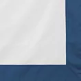 Pościel 160x200 cm bawełniana z makosatyny kolor biały, granatowy z kontrastującą kantą Reina Line Eurofirany